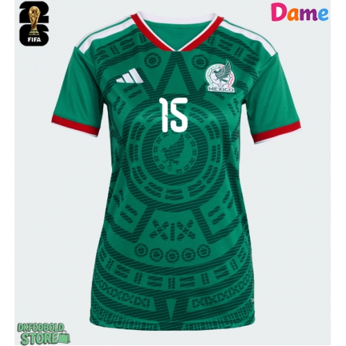 Mexico Israel Reyes #15 Replika Hjemmebanetrøje Dame VM 2026 Kortærmet
